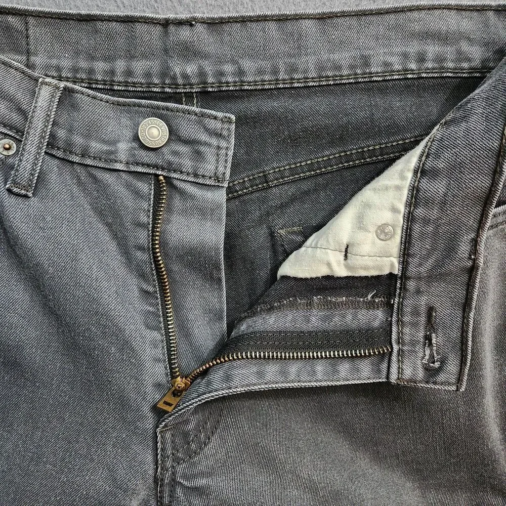 Levi's 541 Jeans Men 32X38 (34X35) Dark Gray Athletic Taper Fit